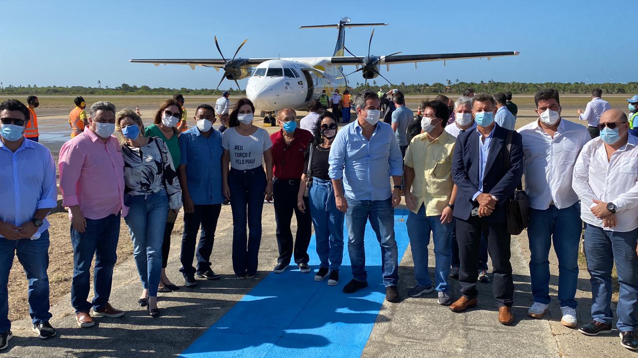 Políticos de Piauí participan en el vuelo inaugural de Voepass - Foto: Portal / MN
