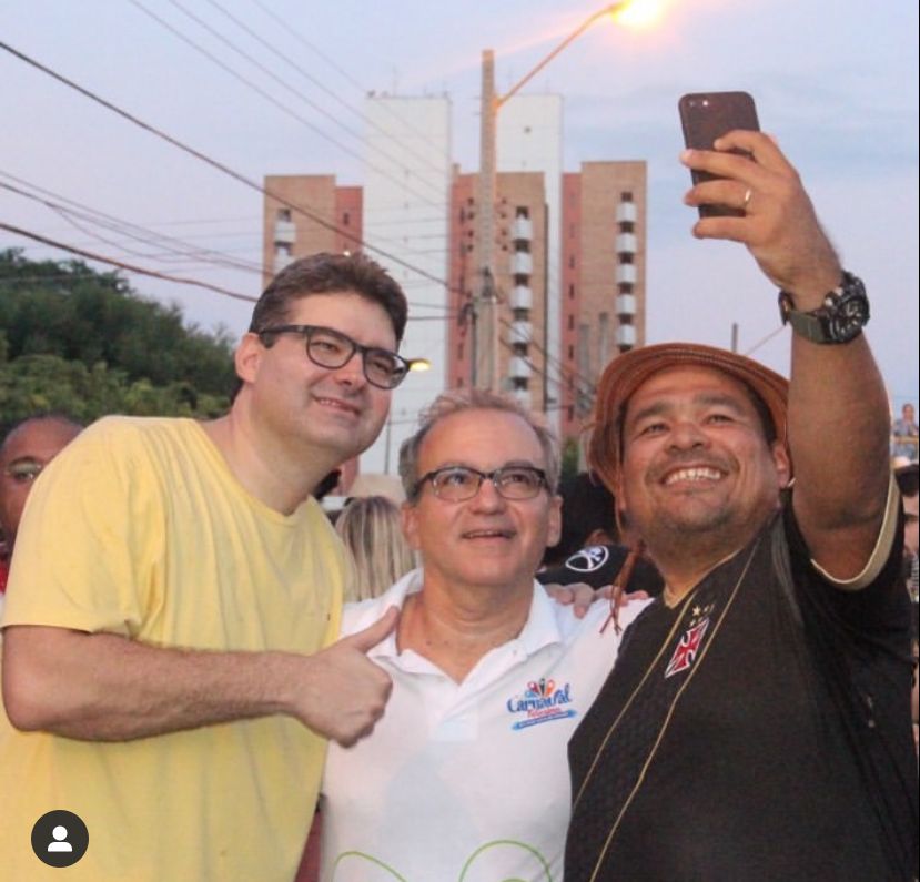Firmino Filho com Luciano Nunes no Capote da Madrugada (Instagram)