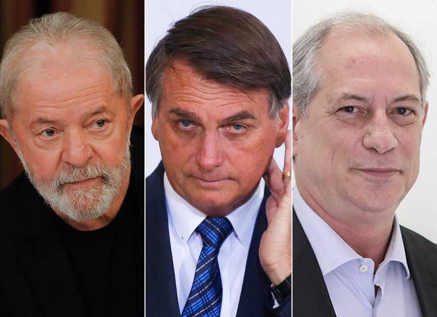 Lula, Bolsonaro e Ciro são os mais bem colocados na pesquisa no Piauí (Foto: Sérgio Lima/Poder 360)