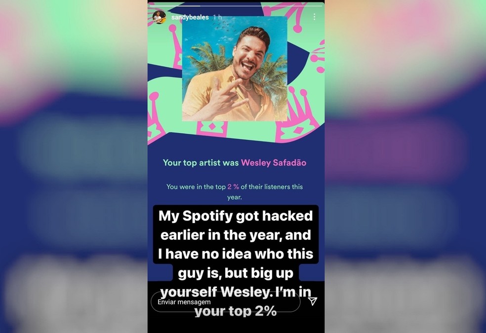 Ex- integrante da banda One Direction tem Wesley Safadão como artista mais tocado no Spotify (Foto; Divulgação)