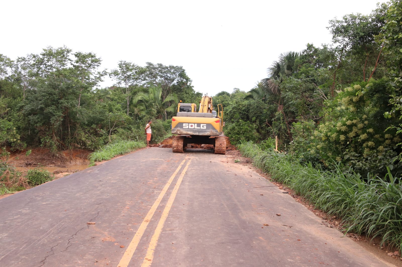 Tempo do prazo de entrega da recuperação da rodovia também vai depender da intensidade das chuvas - Foto: Divulgação