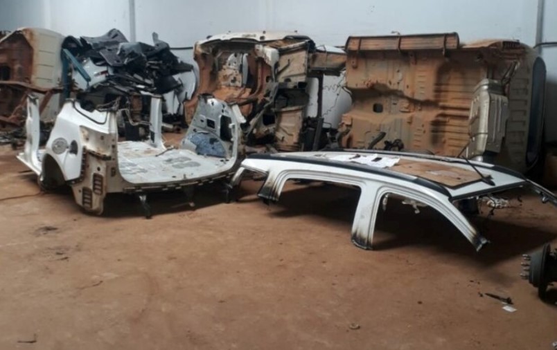 Desmanche de veículos é encontrado no Maranhão com carro roubado no Piauí