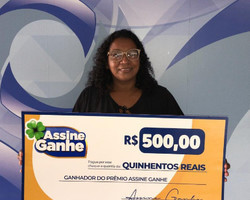 Assine Ganhe: 143º sorteada recebe prêmio de R$ 500 na Rede Meio Norte