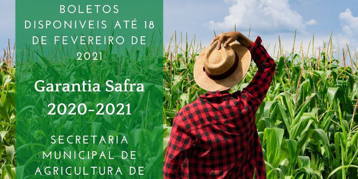 Prazo para pagamento do Boleto do Garantia-Safra termina nesta quinta