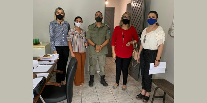 Reunião define parceria entre Executivo e Policia Militar no combate a covid