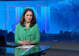 Ana Luíza Guimarães, apresentadora do Jornal Nacional ...