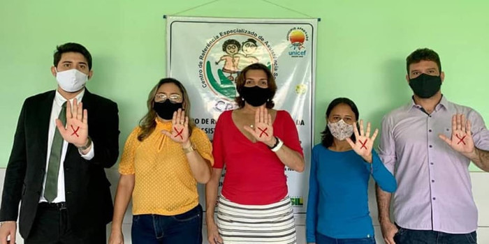 CREAS apoia a Campanha Sinal Vermelho em Valença do Piaui