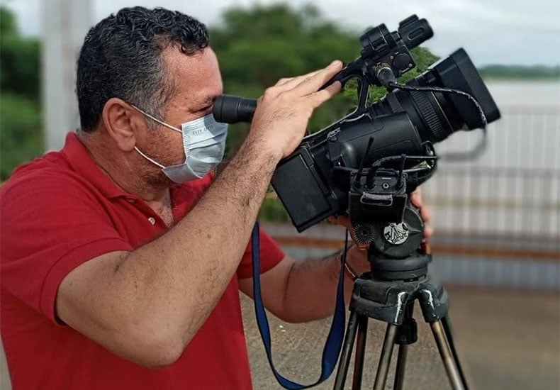 Cinegrafista Cesar Piauilino - Foto: Arquivo Pessoal