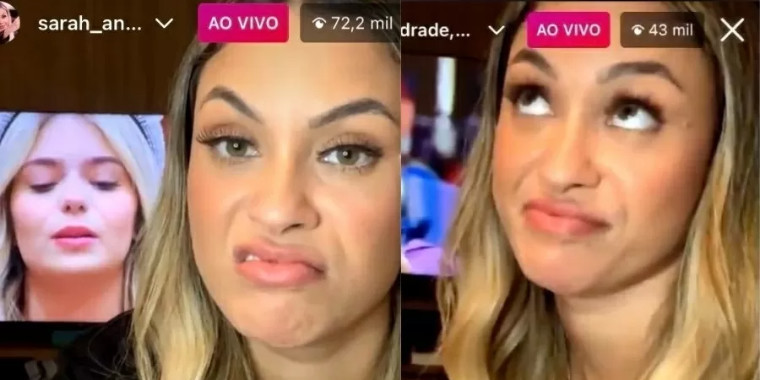 BBB21: Sarah chama Viih Tube de "Falsa, cobra, desnecessária"