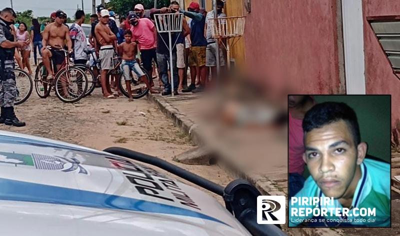 Homem foi alvejado com diversos disparos de arma de fogo (Foto: Piripiri Repórter)