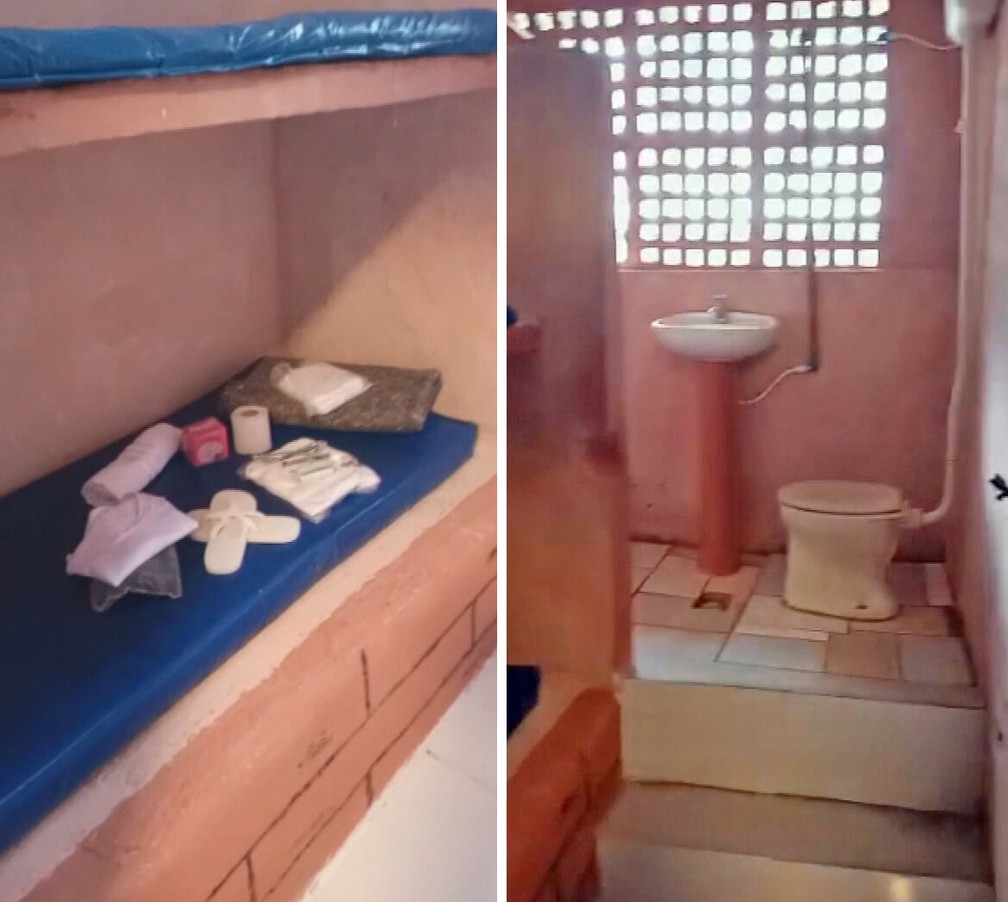 Detalhes da cela onde Monique está presa no Rio - Foto: Reprodução