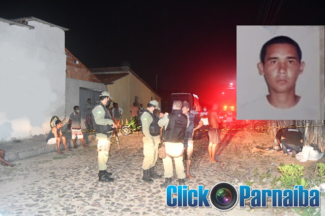 Homem foi morto com seis disparos em via pública no litoral do Piauí - Foto: Click Parnaíba