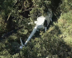 Helicóptero cai em mata da região de Belo Horizonte
