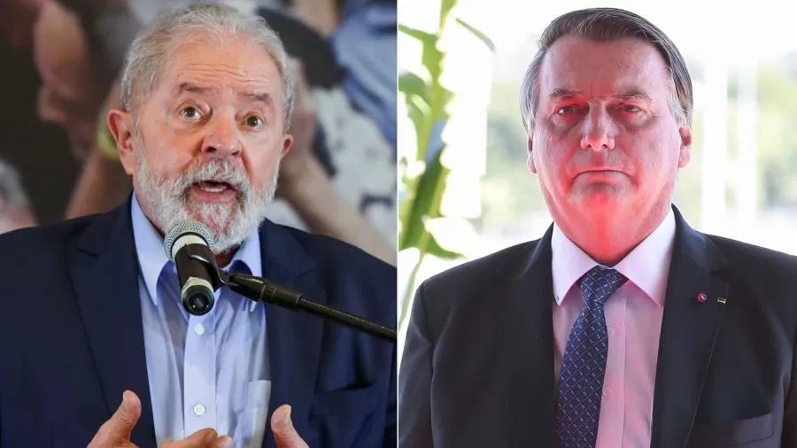 Lula e Bolsonaro polarizando disputa nas eleições de 2022 - Imagem: Amanda Perobelli/Reuters e Marcos Corrêa/Presidência da República 