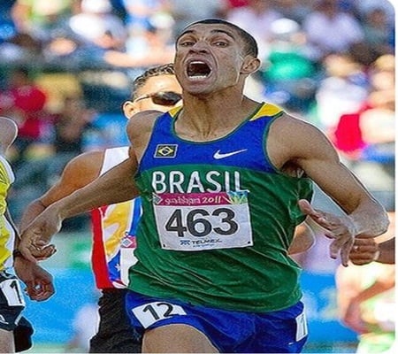  Leandro Prates Oliveira venceu competição de atletismo dos 1500 metros rasos . (Foto: Redes Sociais)