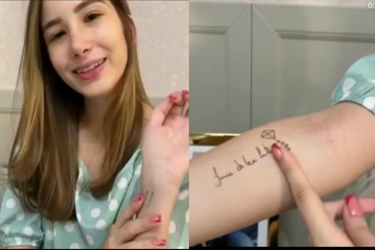 Filha de Firmino Filho faz tatuagens em homenagem ao pai (Foto: Redes Sociais)