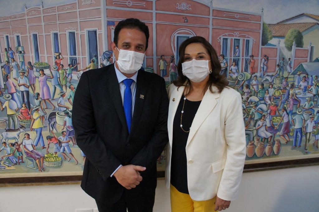 Prefeito Diego Teixeira em Brasília com a senadora Eliane Nogueira 