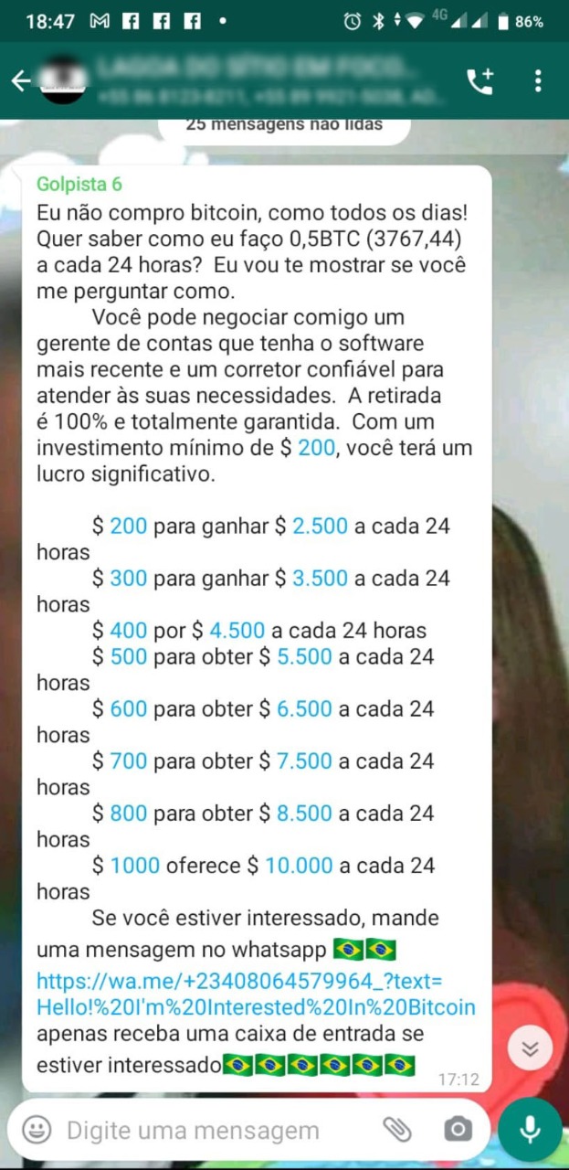 Golpistas se infiltram em grupos de Whatsapp para atrair vítimas
