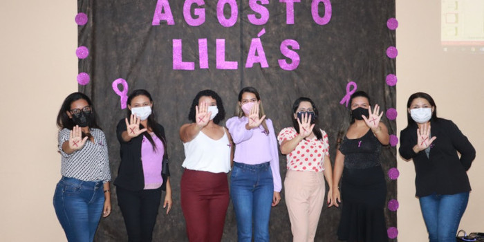 Assistência Social de Lagoinha realizou palestra sobre o Agosto Lilás