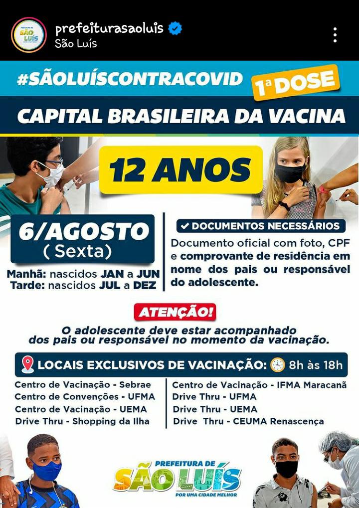 Campanha segue em São Luís/Divulgação