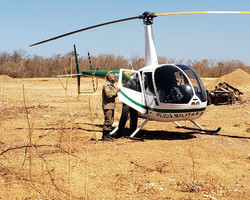 São Raimundo Nonato recebe helicóptero da PM para combater incêndios