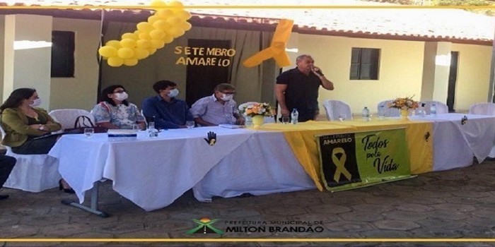 Milton Brandão: Município promove evento alusivo ao Setembro Amarelo