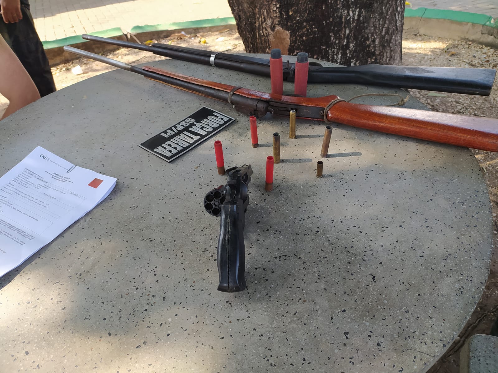 Armas de grosso calibre foram apreendidas- Foto: SSP PI