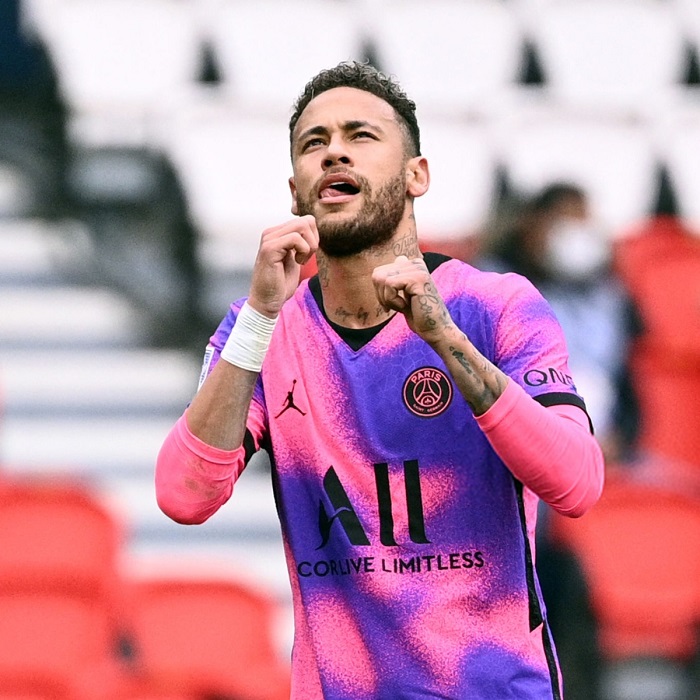 Neymar comemora gol pelo PSG- Foto: Divulgação PSG