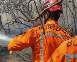 Bombeiros realizam força-tarefa para combater focos de incêndios no Piauí