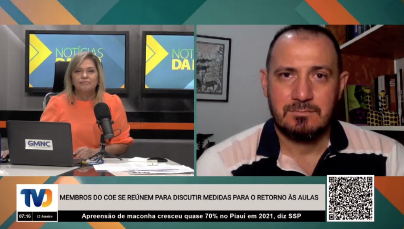 Emidio Matos informou exigência do comprovante de vacina nas escolas durante entrevista - Foto: Reprodução