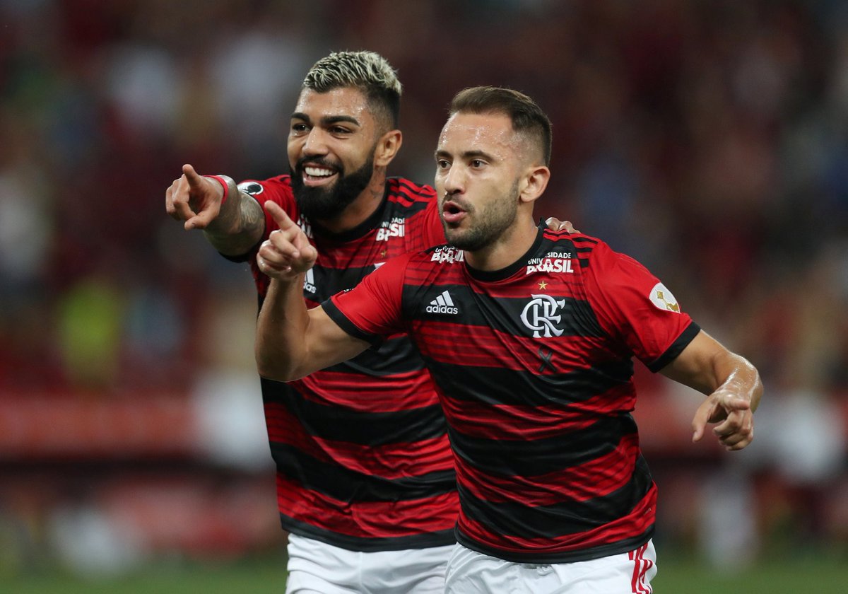 Gabriel Barbosa (Gabigol) e Everton Ribeiro (Foto: Flamengo)