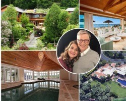 Bill e Melinda Gates: um giro pelas maiores mansões dos bilionários