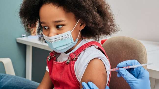 Vacinação de crianças contra a Covid-19 é segura (Foto: Shutterstock/Saúde em Dia)