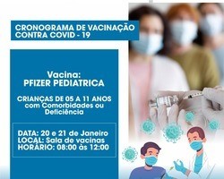Monsenhor Gil dá início vacinação contra Covid-19 de crianças dia 20