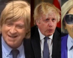 Deputado clona cabelo de Boris Johnson e Amadeu o compara a Zé Pinguelo