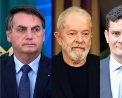 Lula tem 42%, Bolsonaro 28% e Moro 8%, diz pesquisa PoderData