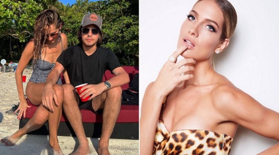 O jovem apresentador assumiu o relacionamento nas redes sociais ao postar uma foto curtindo uma praia com a moça em Angra dos Reis - Foto: Instagram
