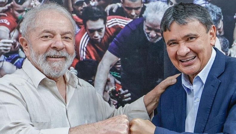 Lula e Wellington Dias em encontro (Foto: Ricardo Stuckert)