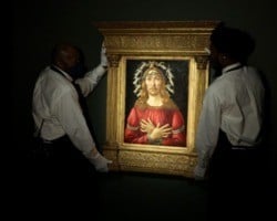 Quadro raro de Botticelli é leiloado em Nova York por US$ 45 milhões