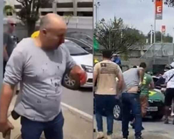 Segurança apoiador de Bolsonaro é agredido por torcedores do Atlético-MG