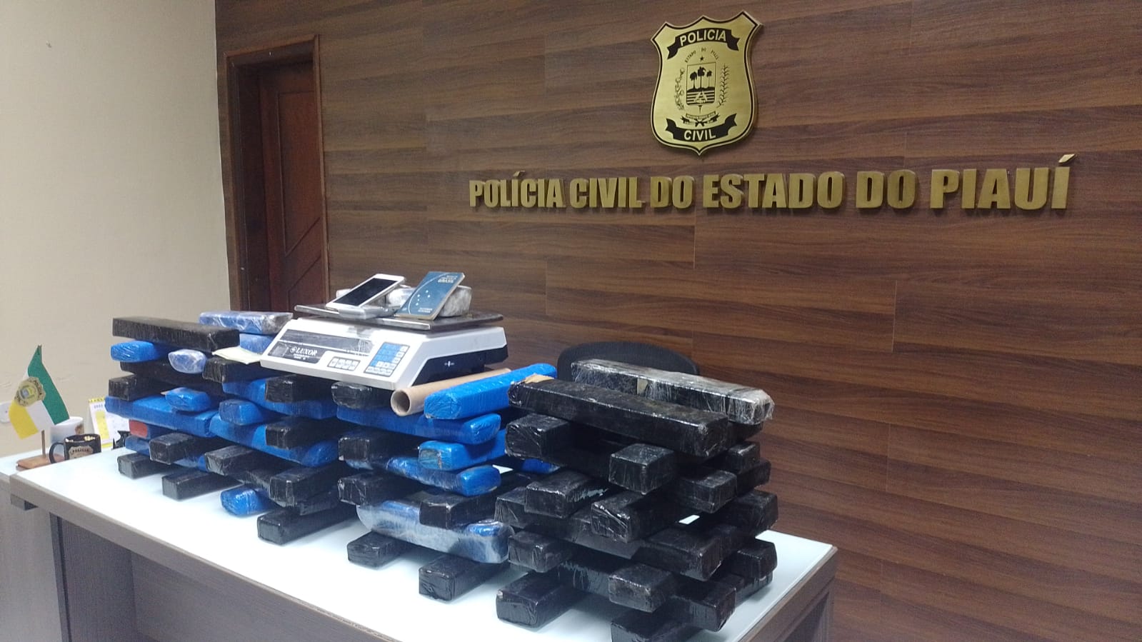 Polícia apreende mais de 30 tabletes de drogas em Teresina; homem é preso (Foto: Divulgação)
