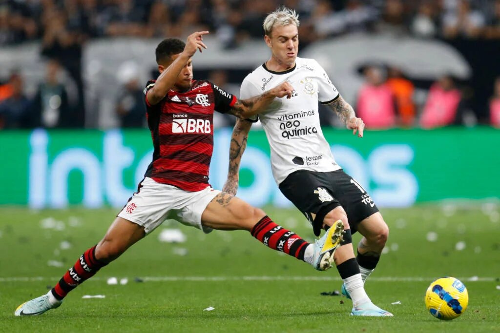 Copa do Brasil: Flamengo e Corinthians ficaram no 0 a 0 na Neo Química Arena (Foto: Paulo Pinto / AFP)