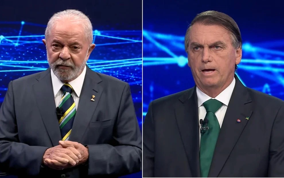 Lula e Bolsonaro travam duelo sobre Covid, corrupção e fake news em debate - Imagem: Reprodução
