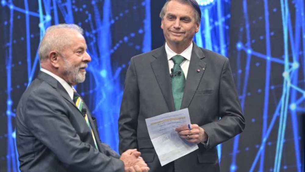 Pesquisa CNT/MDA: Lula tem 53,5% dos votos válidos; Bolsonaro, 46,5% - Imagem: Reprodução