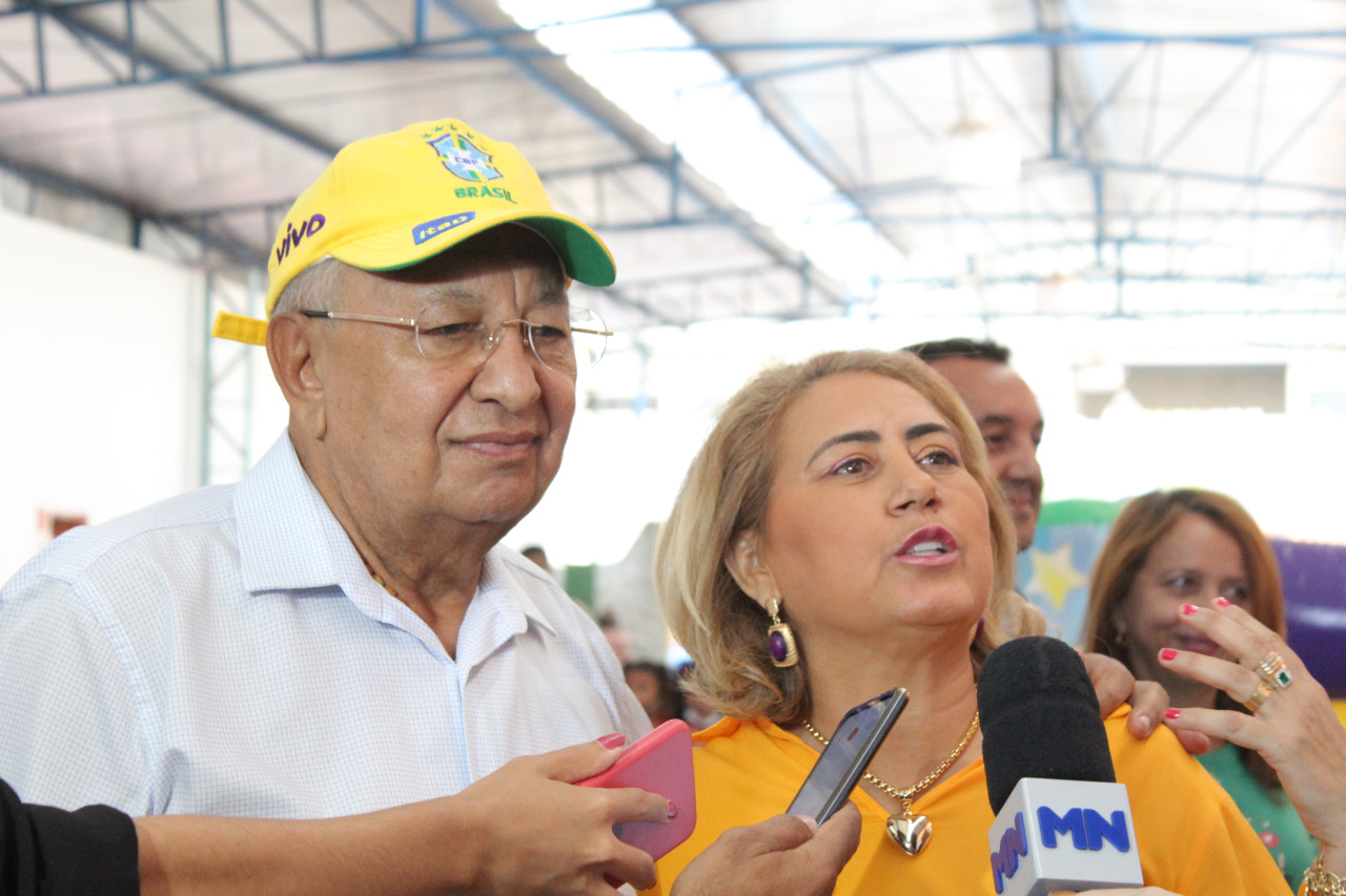 Prefeito de Teresina, Dr Pessoa e Ruthneia Vieira (Foto: Raissa Morais)