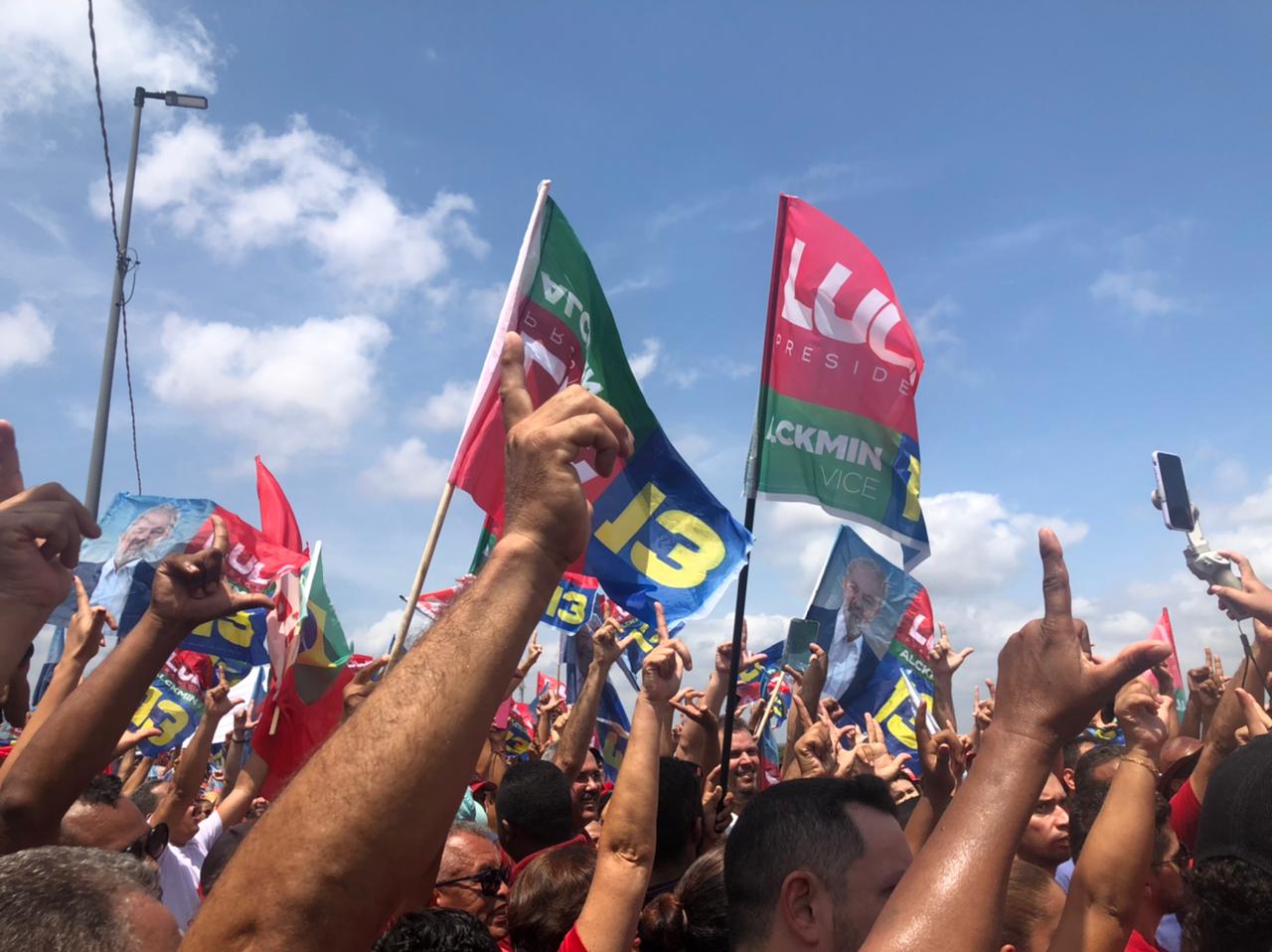 Ato reuniu apoiadores de Lula do Piauí e Maranhão. Crédito: Maria Luísa Mendes.