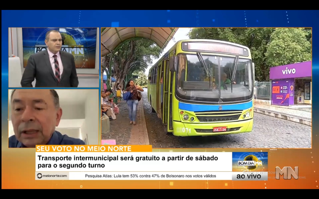 Transporte intermunicipal será gratuito a partir de sábado para o segundo turno