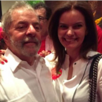 Iracema Portella em foto com o ex-presidente Lula (Foto: Reprodução)