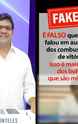 Rafael Fonteles é vítima de fake news sobre aumento na carga tributária