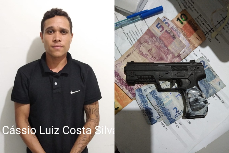 Suspeito de assalto a posto em Nazária é preso em flagrante (Foto: Divulgação)